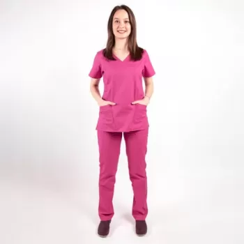 Costum medical Lotus Flex, stretch, fucsia, CVC-NP4 CVC-SP2-1