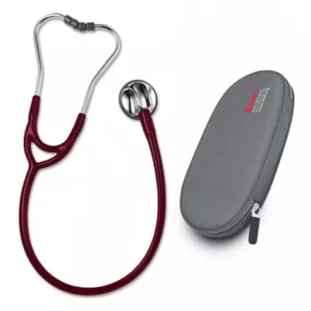 Stetoscop ERKA Sensitive, visiniu, cu borseta-1