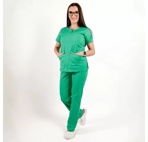 5-Costum-medical-Lotus-Flex--stretch--verde-chirurgical-deschis--CVC-NP3-CVC-SP2