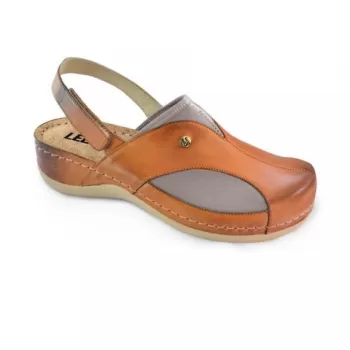 Saboti medicali, de dama, din piele, maro, Leon 913-1
