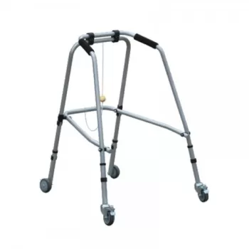 Cadru de mers fix cu 4 roti si frana pe spate - AT02006-1