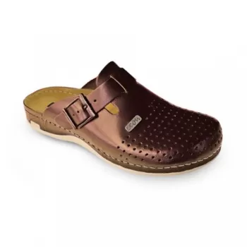 Saboti medicali, din piele, pentru barbati, Leon 700M, maro-1