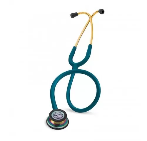 12-Stetoscop-3M™-Littmann®-Classic-III--Turcoaz-inchis--capsula-curcubeu--Caribbean-Blue-Rainbow-
