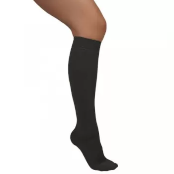 Ciorapi medicali pana la genunchi, cu varf inchis, 15-18 mmHg, negru - ARS13A-1