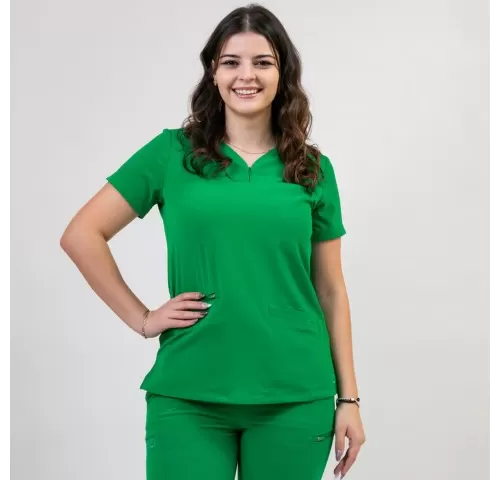4-Bluza-medicala-Lotus-Flex--stretch--verde-chirurgical-inchis--TS-NP10