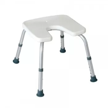 Scaun de baie fara spatar cu sezutul in forma de U - RS831-1