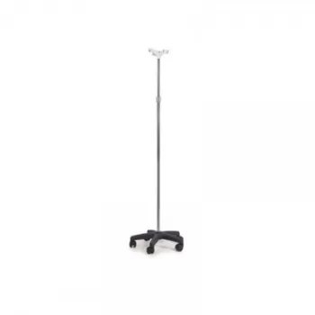Suport perfuzie cu picior de inox si carlig plastic - MI436-1
