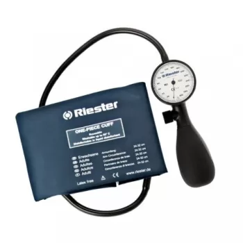 Tensiometru mecanic Riester Shock-Proof®, alb, cu manseta dezinfectabila, marime adulti-1