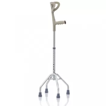 Baston tetrapod cu maner sprijin pe cot, baza larga - RP722-1