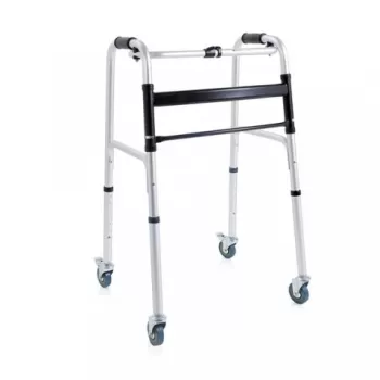 Cadru de mers pliabil cu 4 roti si frana - RP741-1