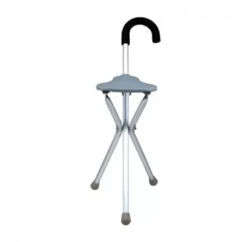 Baston cu scaun pliabil, maner curbat - FS945L-1