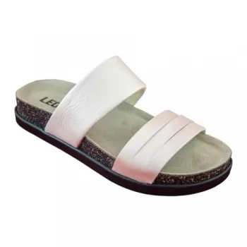 Saboti Leon 1206, de vara, din piele, somon-1