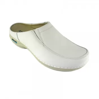 Saboti medicali din piele naturala, lavabili, Nursingcare Wash'Go Paris, alb-1