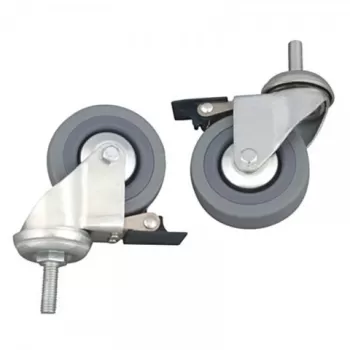 Roti cu frana pentru cadru de mers, pereche - RV7077-1