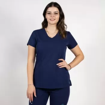 Bluza medicala Lotus Flex, stretch, bleumarin, TRS-NP13-1