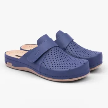 Saboti medicali Leon 970 Bakkar, de dama, din piele, bleumarin mat-1