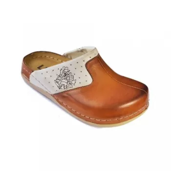 Saboti medicali, de dama, din piele, maro, Leon 801-1