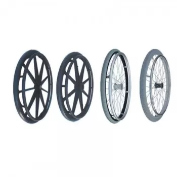 Roti spate din PU, diametru 60 cm, pentru carucioare cu rotile-1