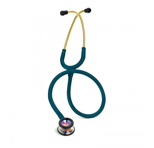 11-Stetoscop-3M™-Littmann®-Classic-II-Pediatric--Turcoaz-inchis--capsula-curcubeu--Caribbean-Blue-Rainbow-