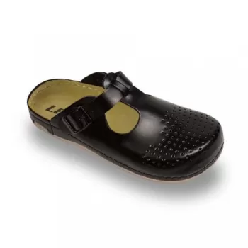 Saboti medicali, de dama, din piele, negru, Leon 800-1