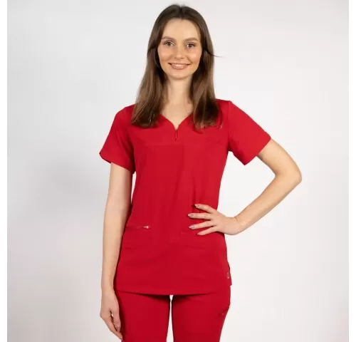 20-Bluza-medicala-Lotus-Flex--stretch--rosu--TS-NP10