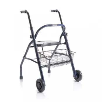 Rolator din otel vopsit, cu 2 roti si sezut - RP680 ZEUS-1