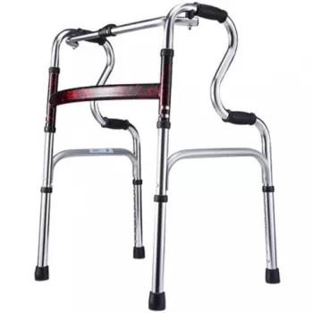 Cadru de mers pliabil curbat, glamour, ajustabil pe inaltime, din aluminiu, CMZ-8207LYH-1