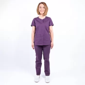 Costum medical Lotus Flex, stretch, visiniu, CVC-NP3 CVC-SP2-1