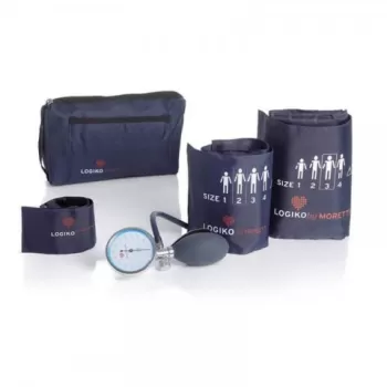 Tensiometru mecanic MORETTI cu manometru la para si trei mansete- DM342-1