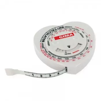 Centimetru retractabil tip ruleta cu calculator BMI, lungime 150 cm - GIMA27341-1