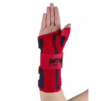 Orteza cu atela pentru police si articulatia mainii, velcro, din jeans, Armor - ARJ21-1