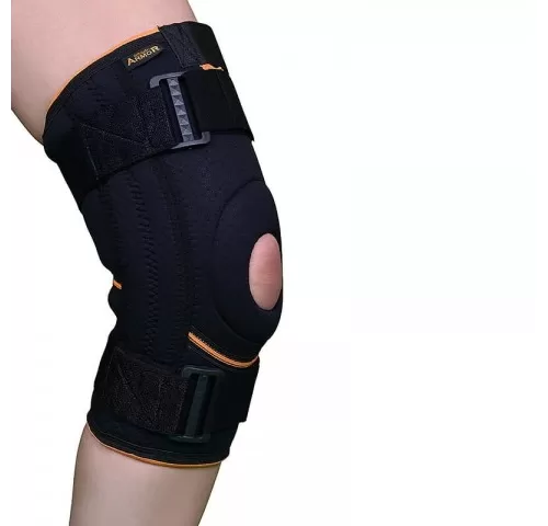 Orteza genunchi, lunga, cu suport rotula si ligamente - Armor ARK2103-1