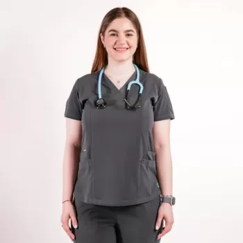 Bluza medicala Lotus Flex, stretch, gri, TS-NP7-1