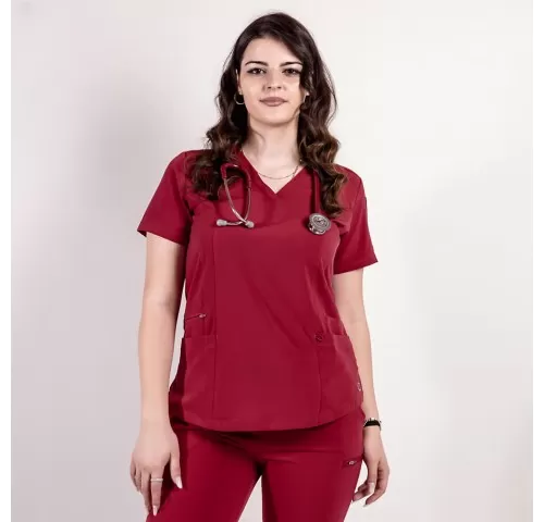 10-Bluza-medicala-Lotus-Flex--stretch--visiniu--TS-NP7