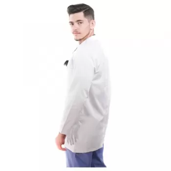 Bluza alba cu rever, pentru barbati - D17-1