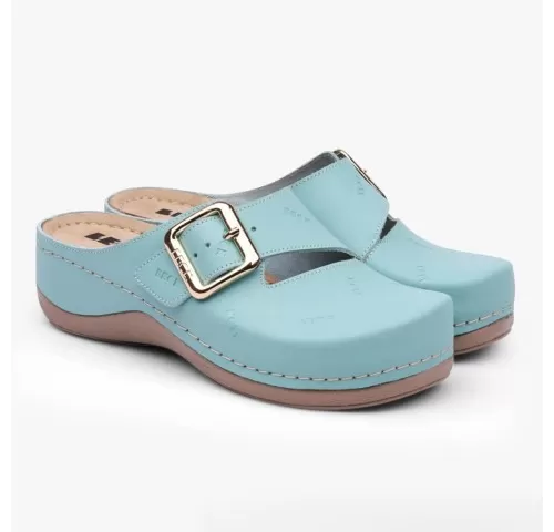 7-Saboti-medicali-Leon-933-Bakkar--de-dama--din-piele--turcoaz-mat