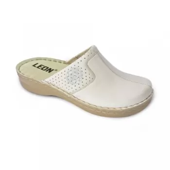 Saboti medicali, de dama, din piele, bej, Leon 360-1