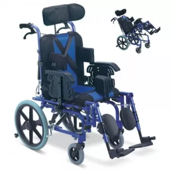 Carucior cu rotile multipozabil, transport pacienti adulti - FS958LBCGPY-1