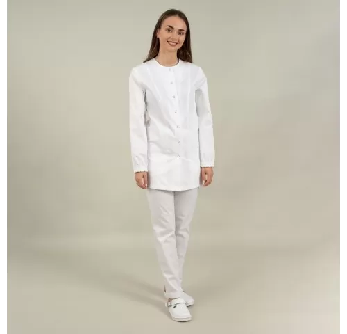 18-Halat-medical-alb-3-4-cu-guler-rotund---Laborator