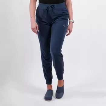 Pantaloni medicali Lotus Flex, stretch, cu snur, bleumarin, TS-SP4-1