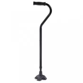 Baston reglabil cu patru puncte de sprijin si maner curb, pentru persoane supraponderale - RH150-1