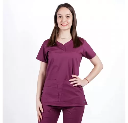 18-Bluza-medicala-Lotus-Flex--stretch--wine--CVC-NP3