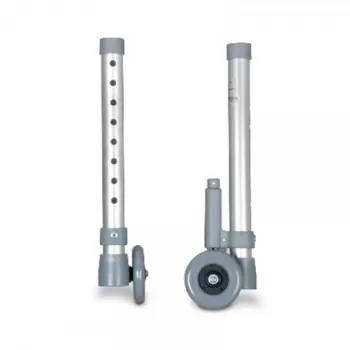 Picioare prevazute cu roti si frana (pentru cadre de mers), pereche - RV7053-1