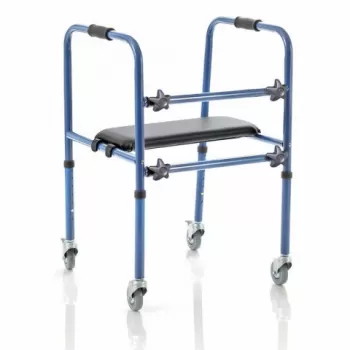 Cadru de mers demontabil cu roti si scaun - RP748-1