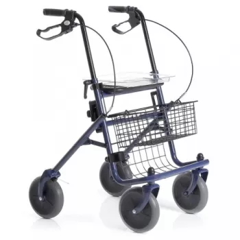 Rolator din otel vopsit, cu 4 roti, sezut si cos - RP690 DYONE-1