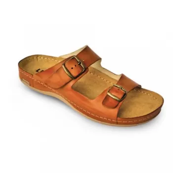 Saboti barbati, din piele, Leon 703M, maro-1