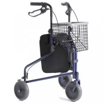 Rolator din otel vopsit, cu 3 roti, cos si geanta - RP685B CRYO-1