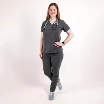 Costum medical Lotus Flex, stretch, gri, TS-NP7 TS-SP3-1