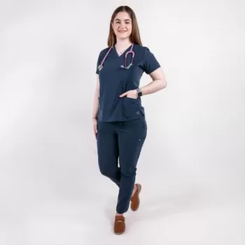 Costum medical Lotus Flex, stretch, bleumarin, TS-NP7 TS-SP3-1