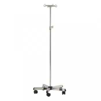 Suport perfuzie din inox cu 4 carlige NEOM3A-1